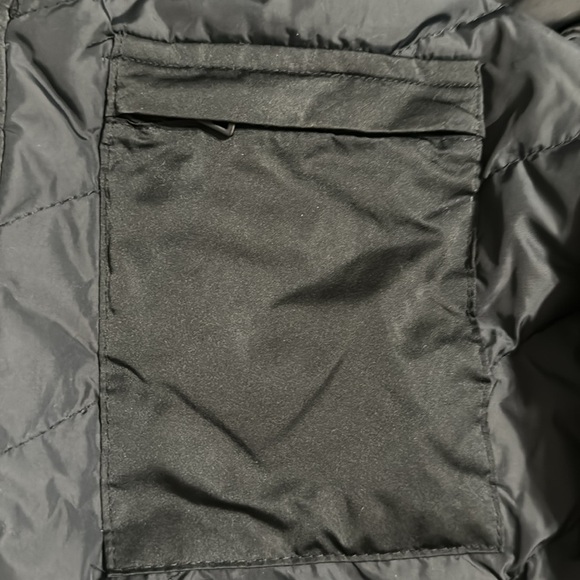 ZARA‎ Black Down Coat Long Jacket hood Winter Snow size XS Extra Small Faux Fur - Picture 10 of 10